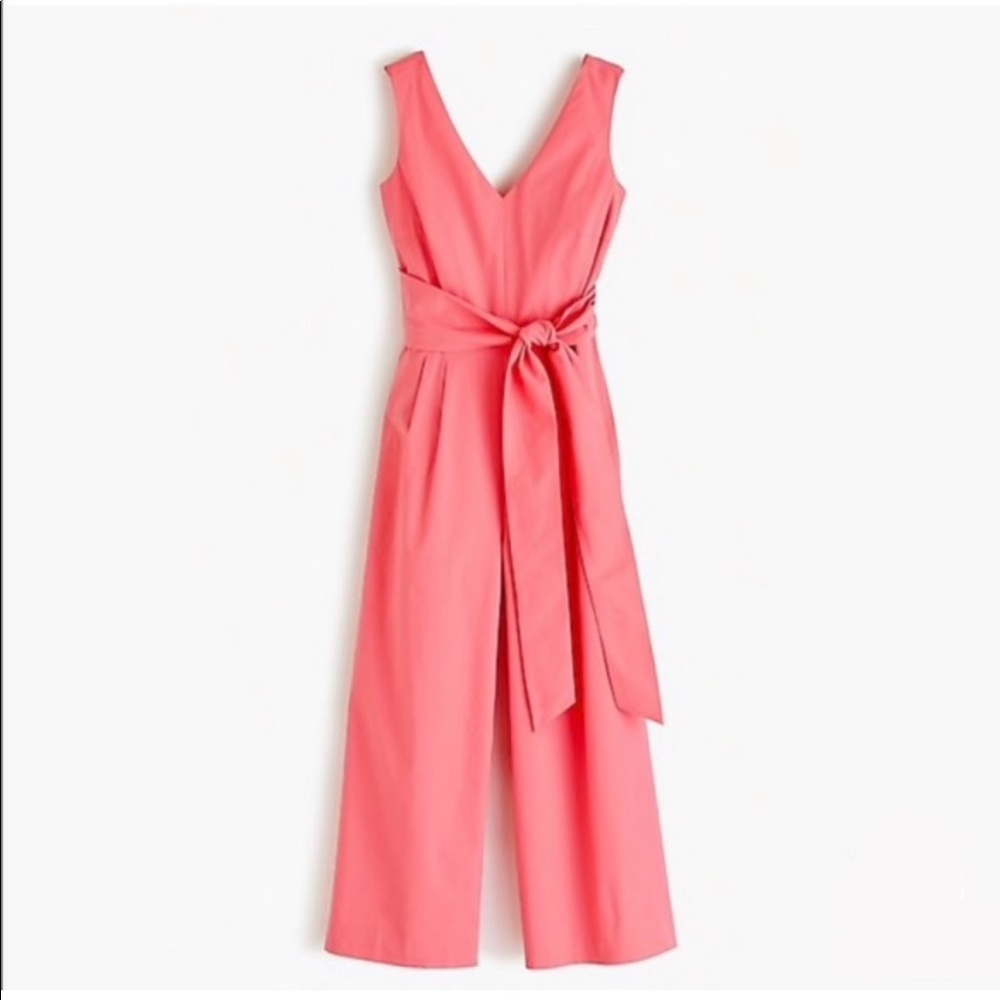 J. Crew Stretch Cotton Poplin Jumpsuit - Size 00